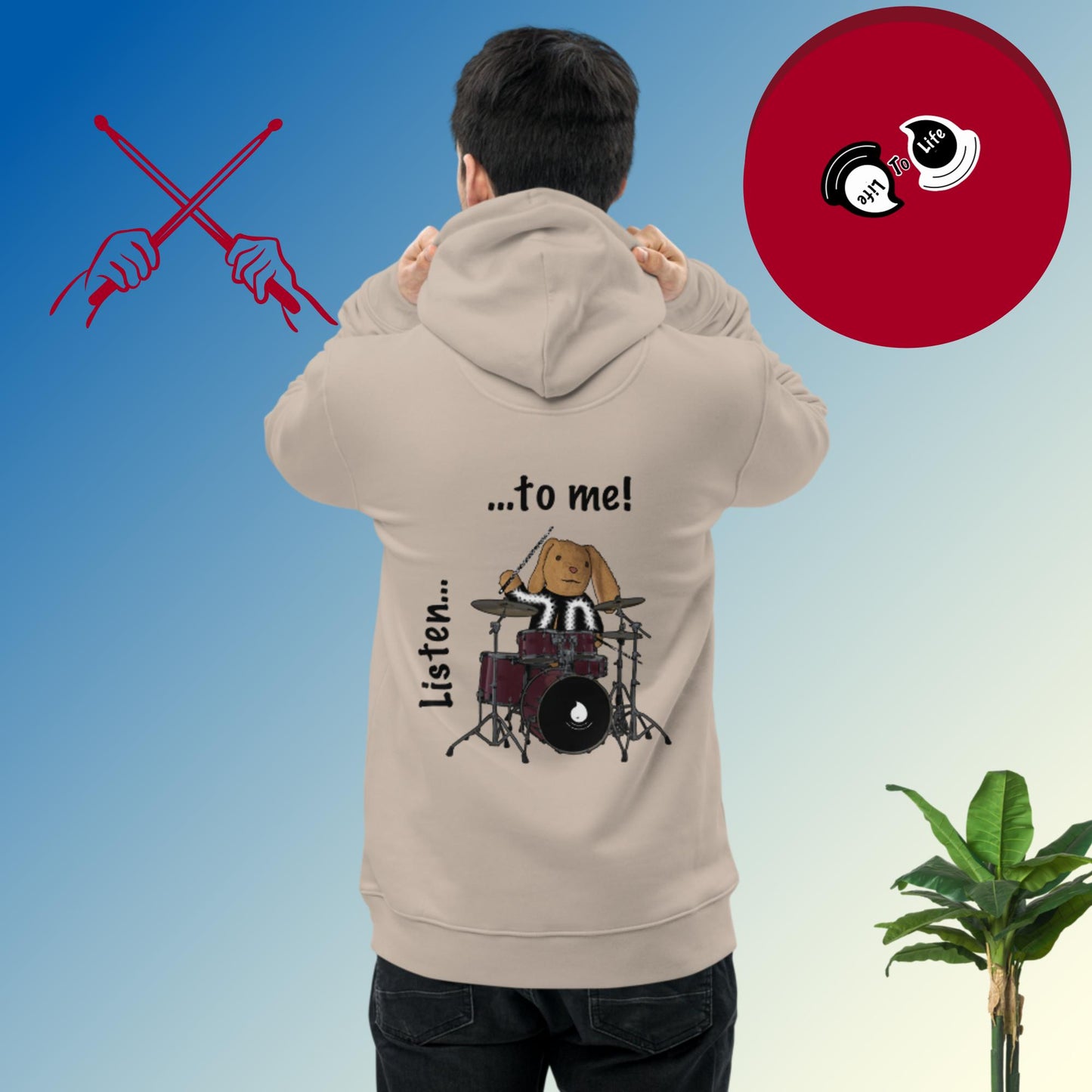 Listen ... to me! Unisex essential eco hoodie