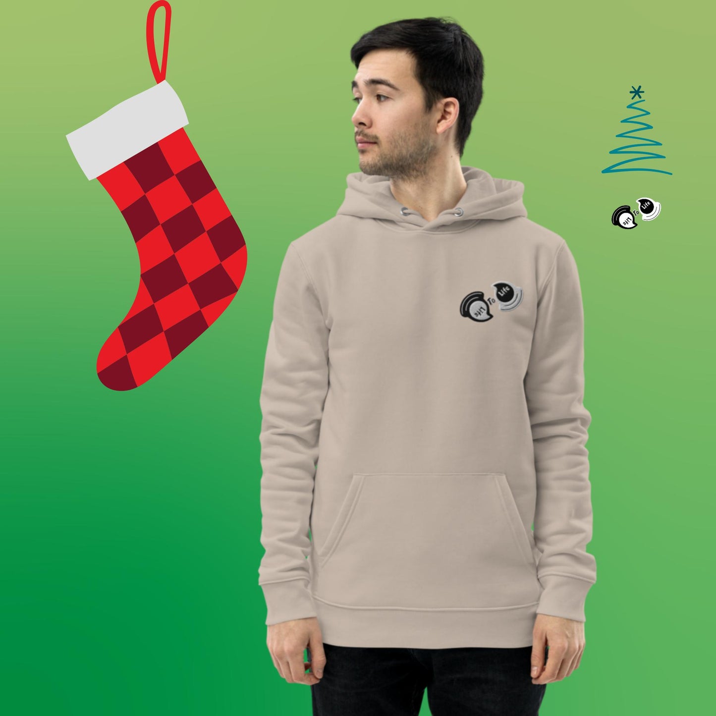 I love Christmas! Unisex essential eco hoodie