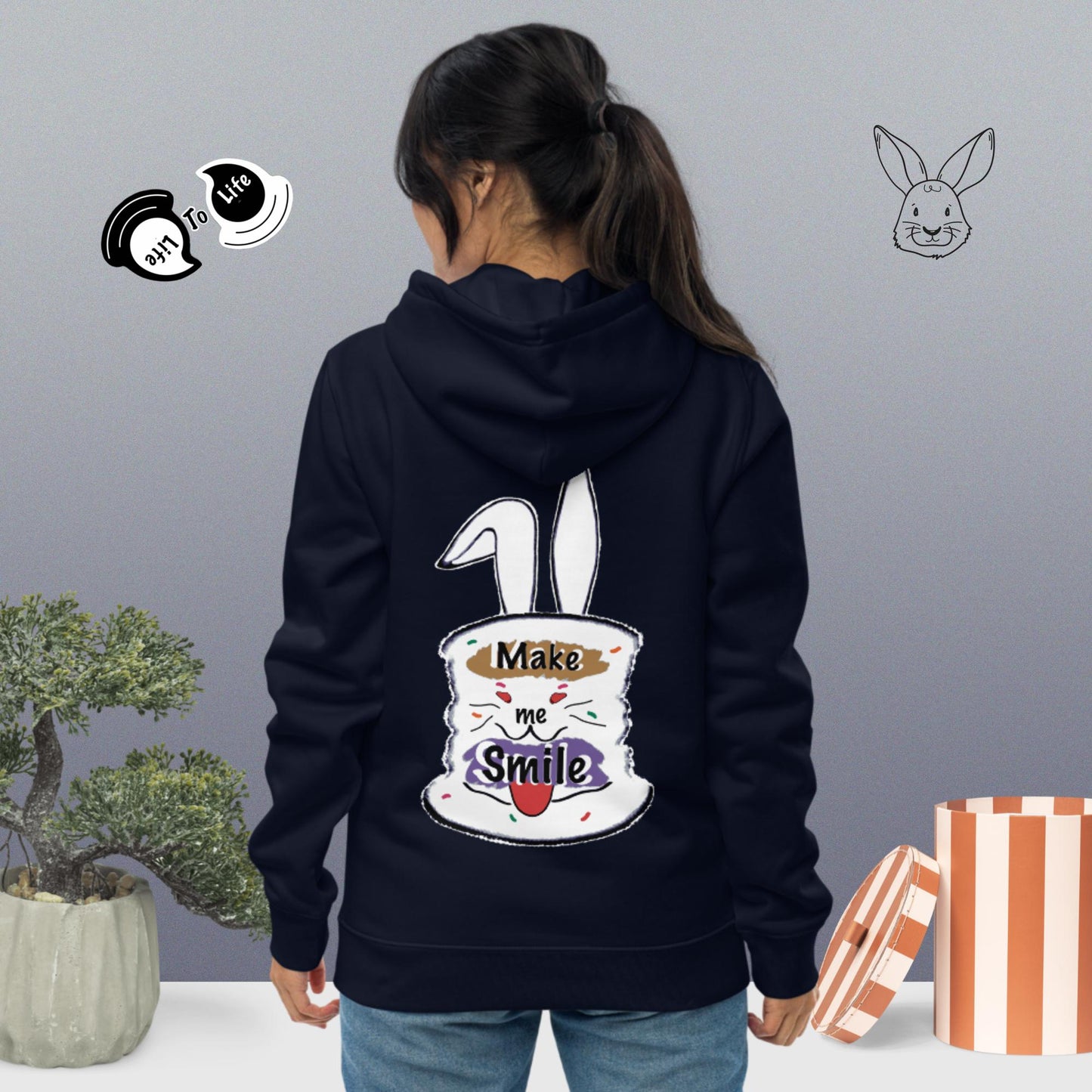 Make me smile! Unisex essential eco hoodie