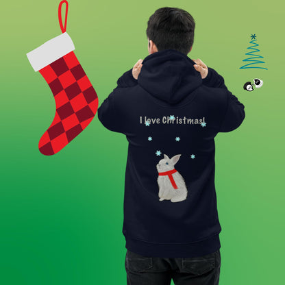 I love Christmas! Unisex essential eco hoodie