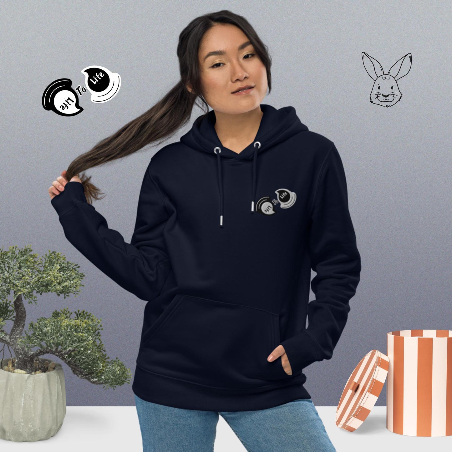 Make me smile! Unisex essential eco hoodie