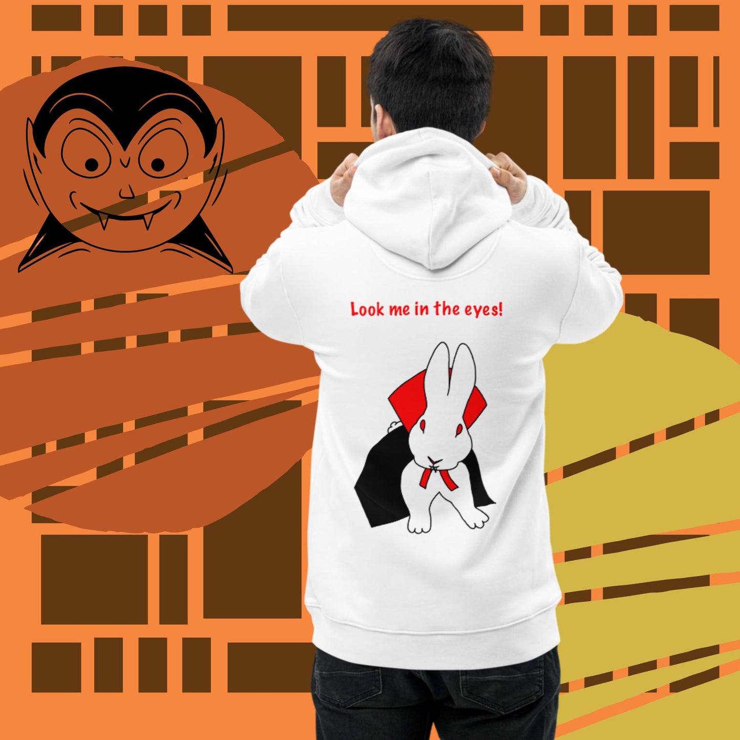 Look me in the eyes! Unisex essential eco hoodie