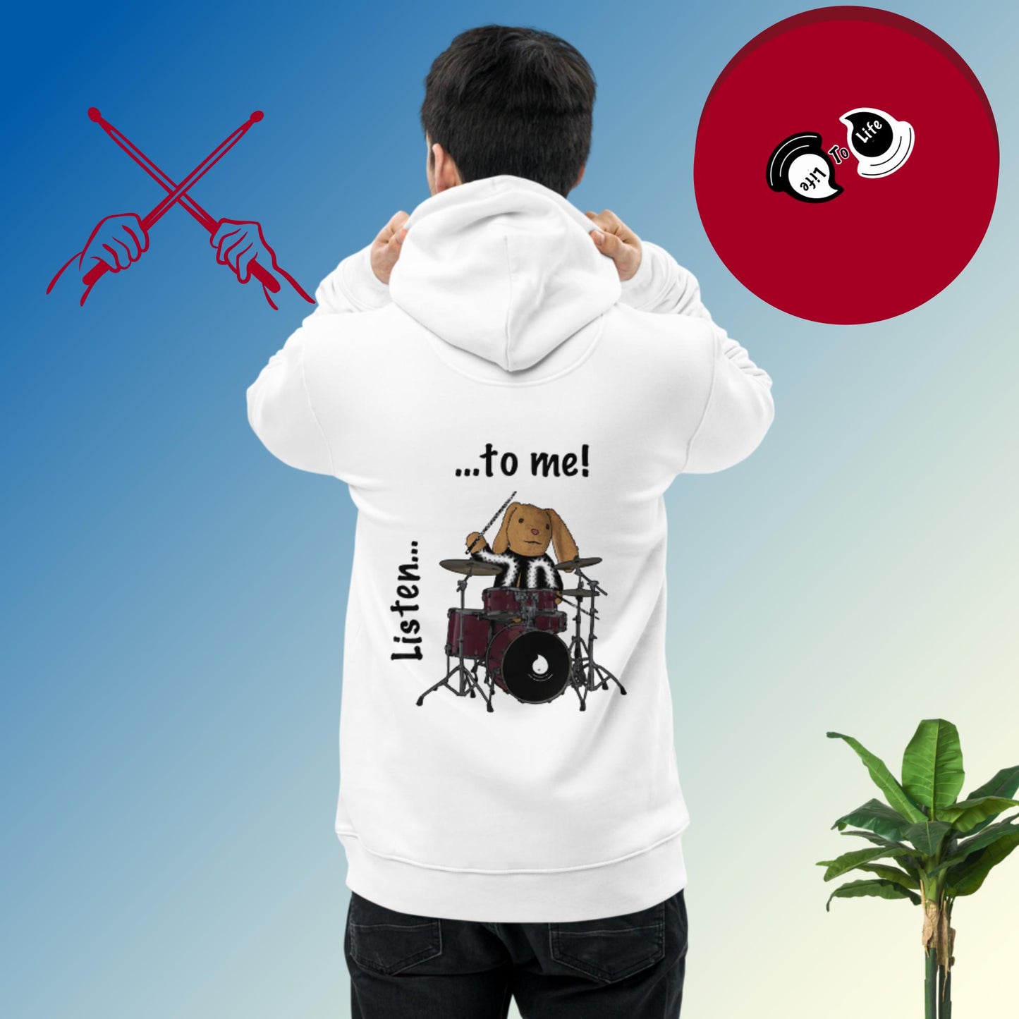 Listen ... to me! Unisex essential eco hoodie