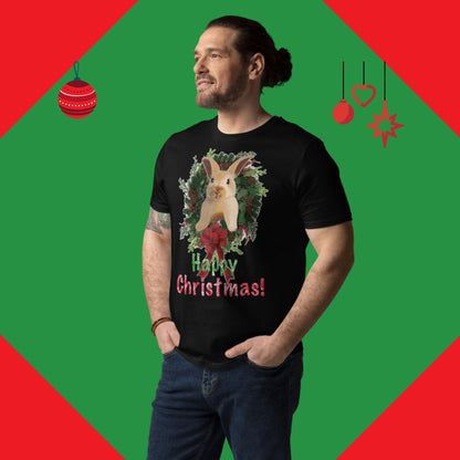 Happy Christmas! Men unisex organic cotton t-shirt