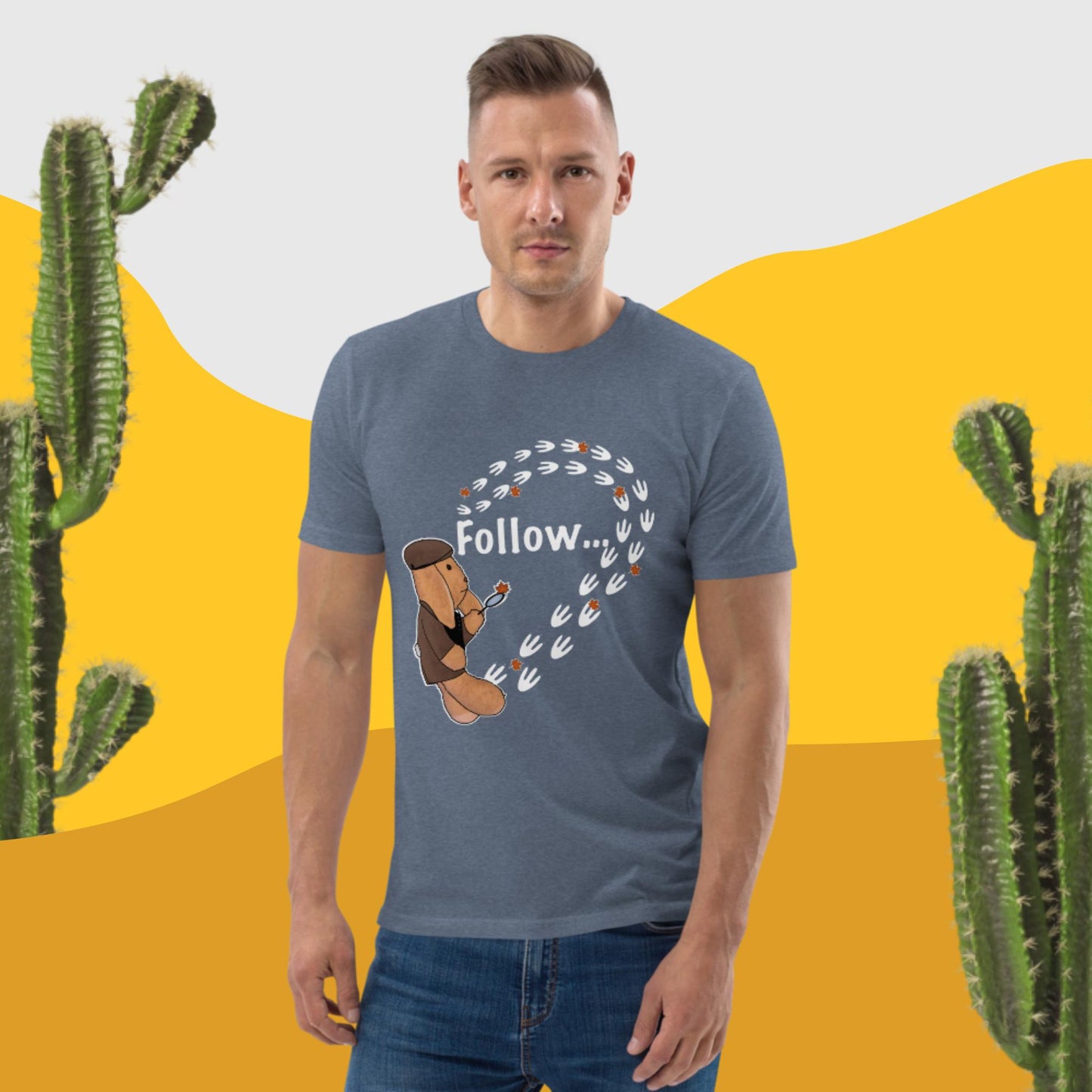 Follow ... your own path! Men unisex organic cotton t-shirt