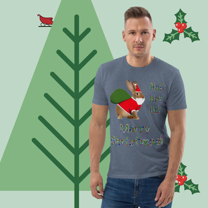 Ho! Ho! Ho! Merry Christmas! Men unisex organic cotton t-shirt