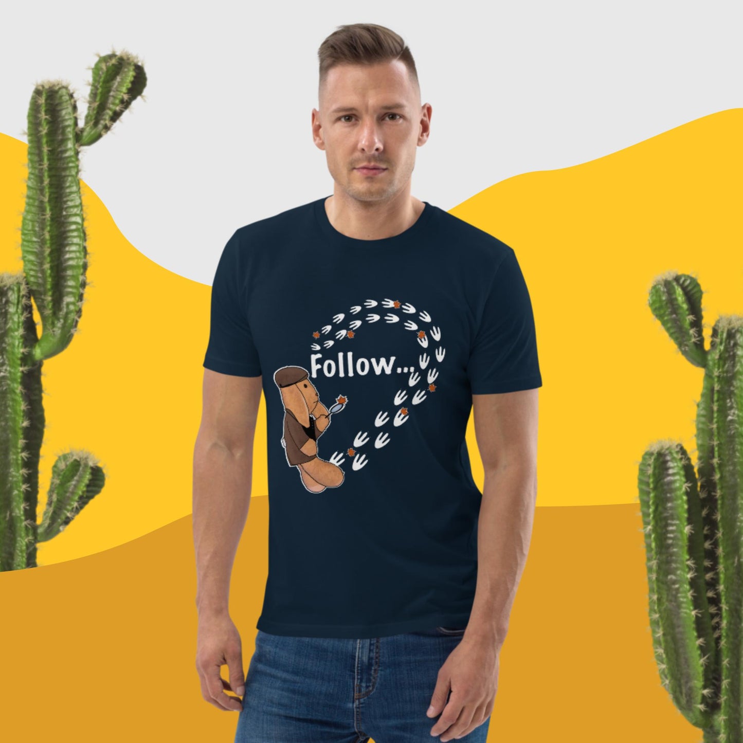 Follow ... your own path! Men unisex organic cotton t-shirt