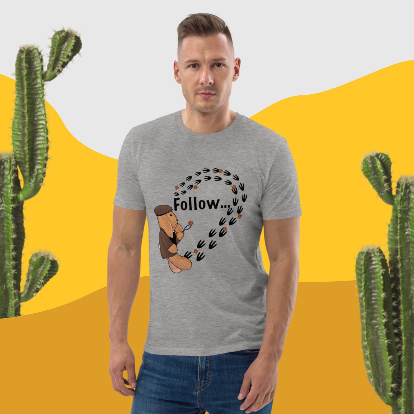 Follow ... your own path! Men unisex organic cotton t-shirt