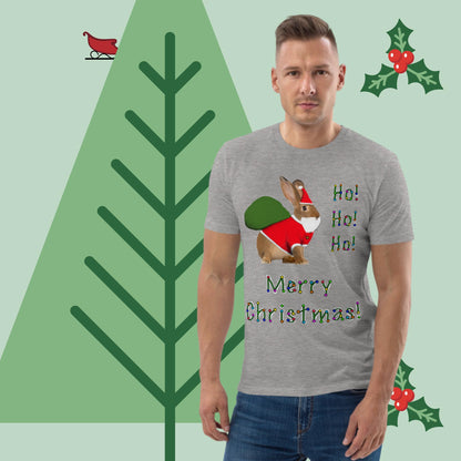 Ho! Ho! Ho! Merry Christmas! Men unisex organic cotton t-shirt