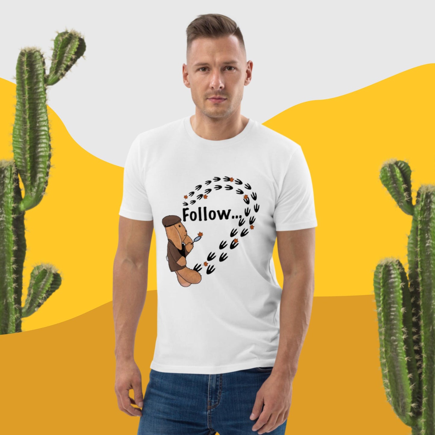 Follow ... your own path! Men unisex organic cotton t-shirt