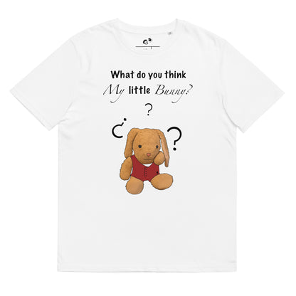 What do you think my little bunny? Men unisex organic cotton t-shirt