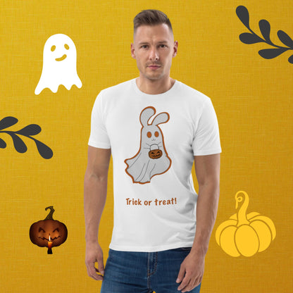 Trick or treat! Men unisex organic cotton t-shirt