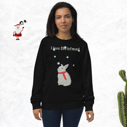 I love Christmas! Unisex organic sweatshirt