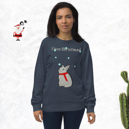 I love Christmas! Unisex organic sweatshirt