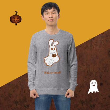 Trick or treat! Unisex organic sweatshirt