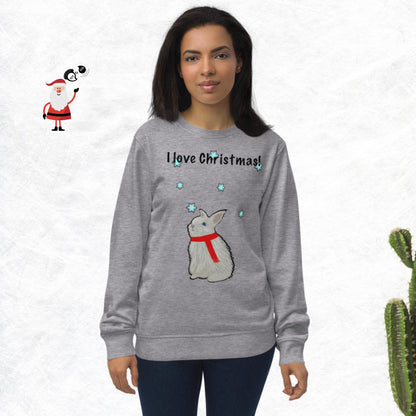 I love Christmas! Unisex organic sweatshirt