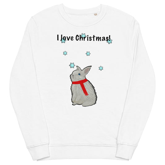 I love Christmas! Unisex organic sweatshirt