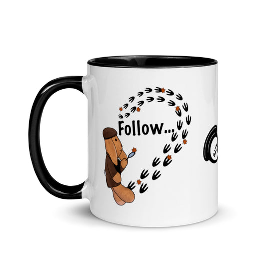 Follow ... your own path! Mug with Color Inside