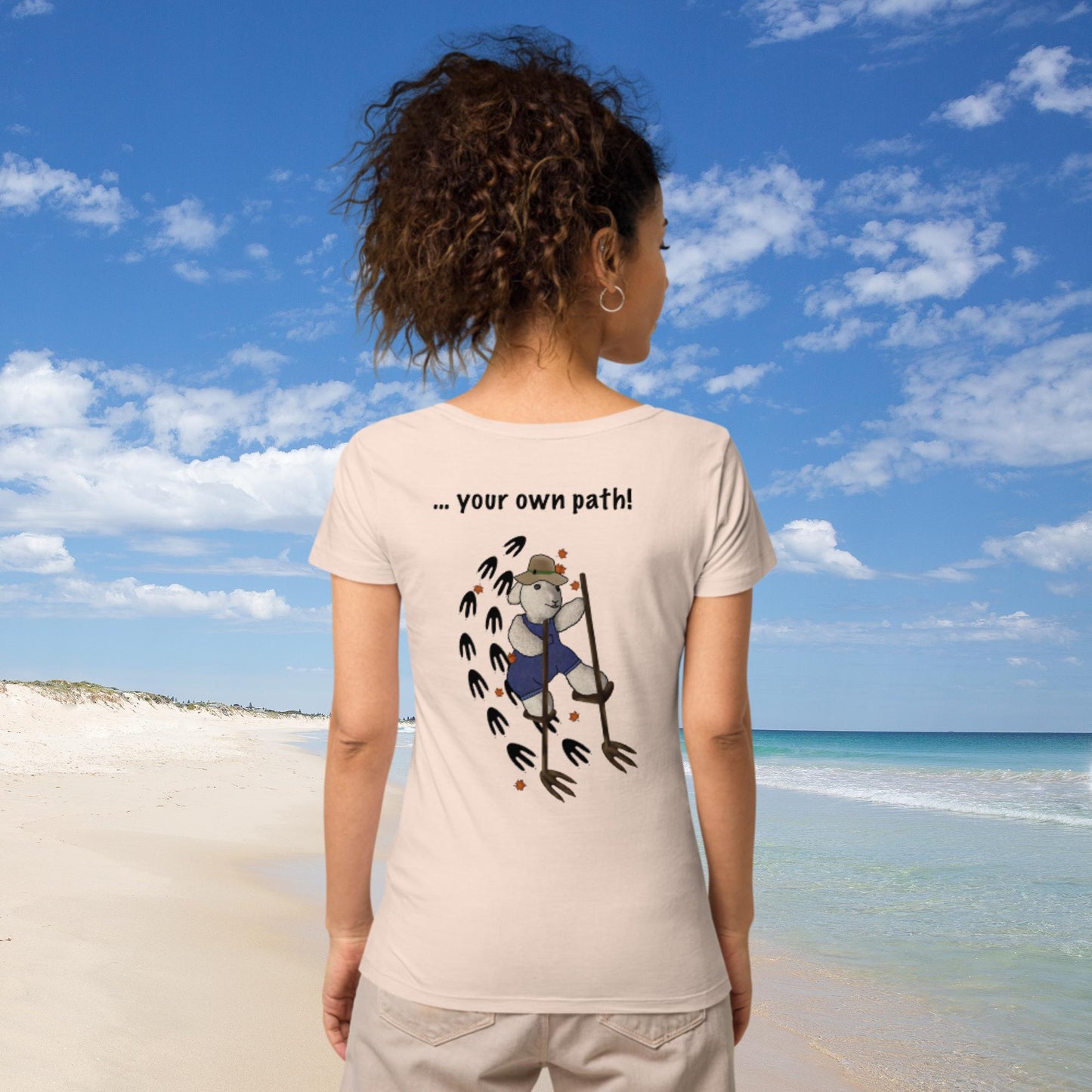 Follow ... your own path! Women’s basic organic t-shirt