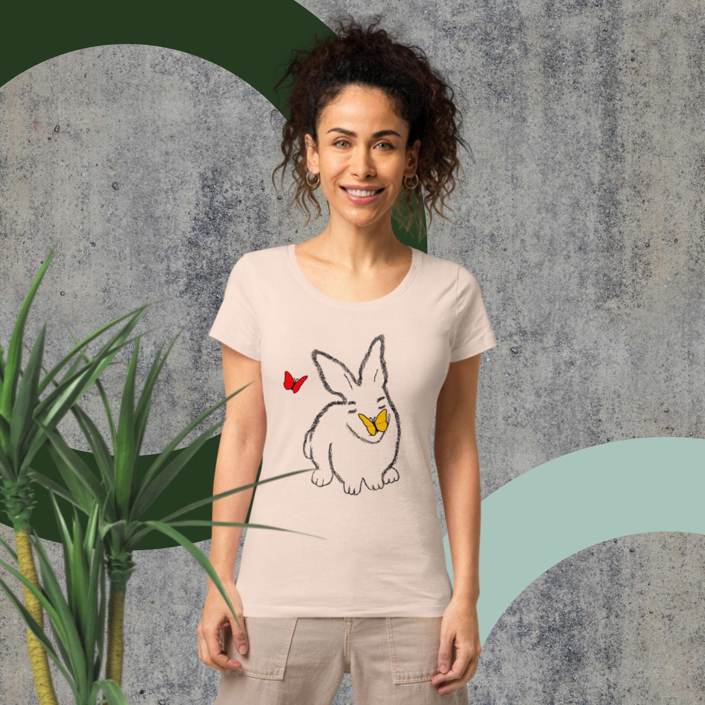 The life of a bunny! Organic cotton women T-shirt