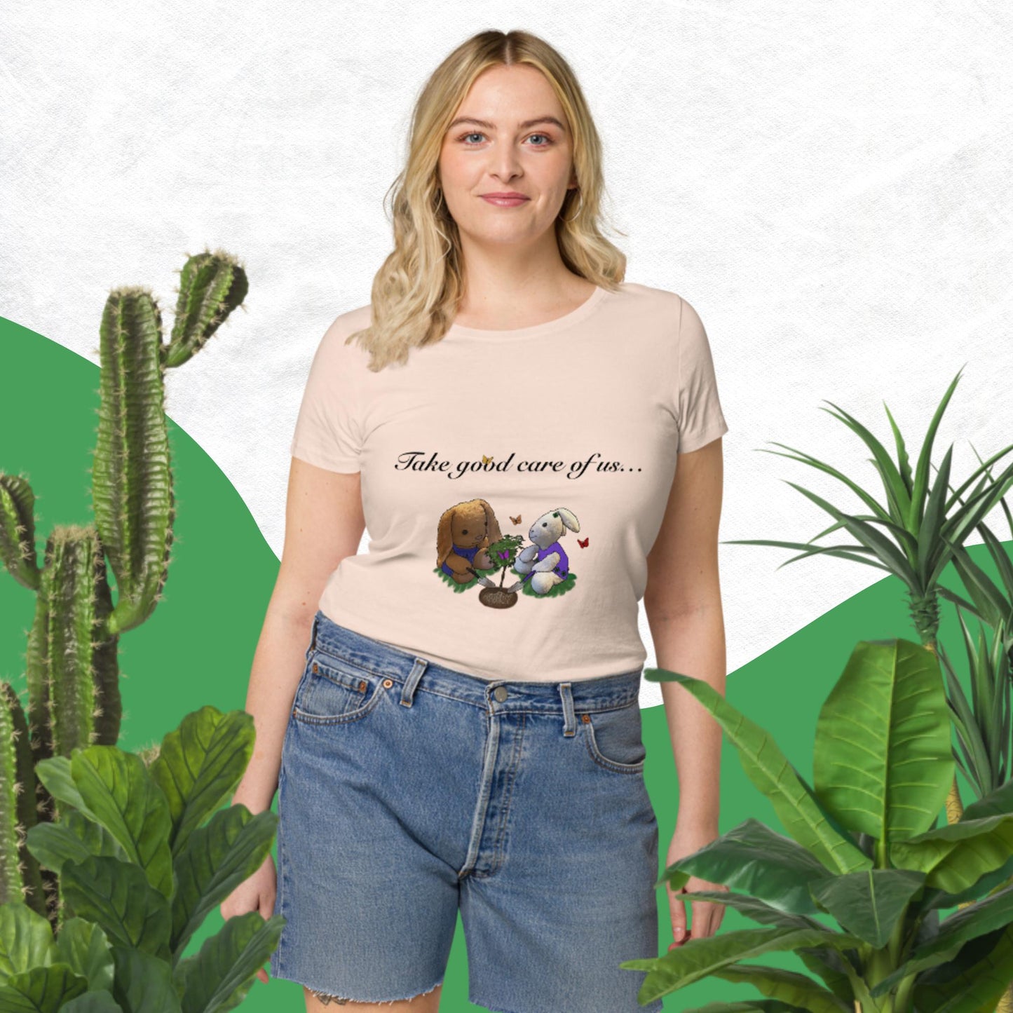 Take good care of us … all our life! Women’s basic organic t-shirt