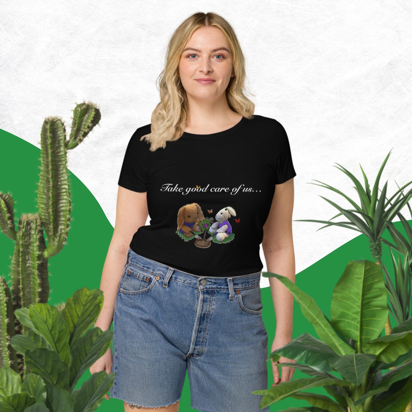 Take good care of us … all our life! Women’s basic organic t-shirt