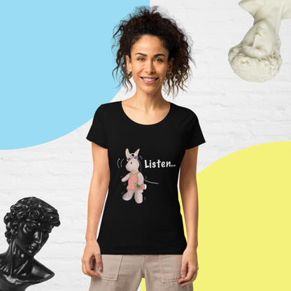 Listen ... Women’s basic organic t-shirt