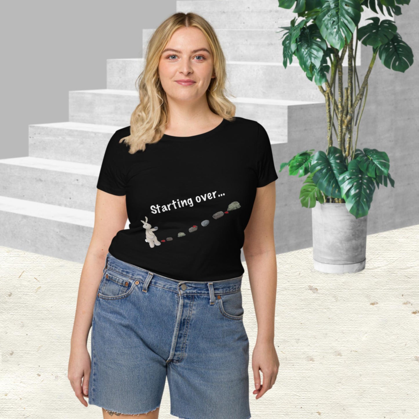 Starting over ... your shoulders! Women’s basic organic t-shirt