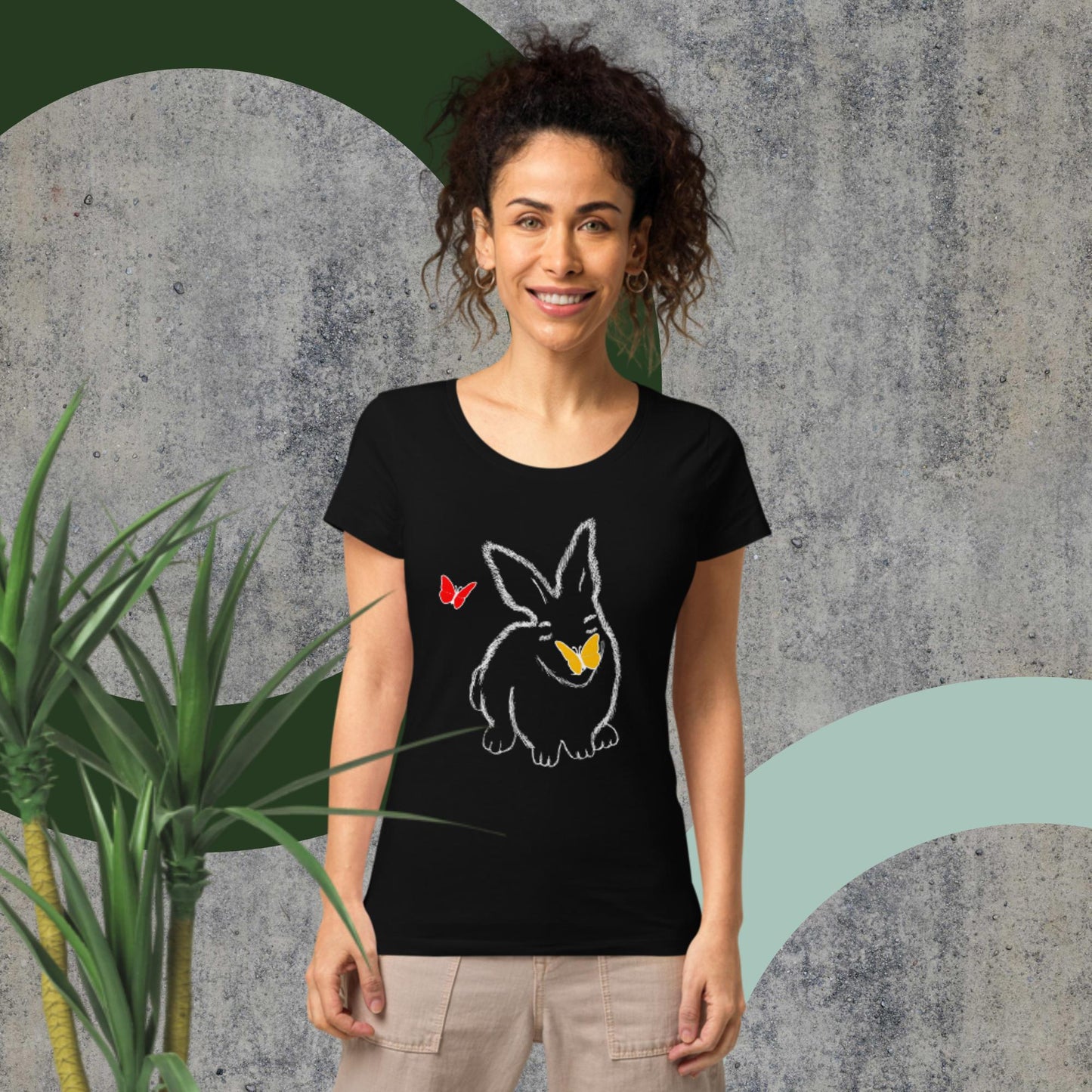 The life of a bunny! Organic cotton women T-shirt