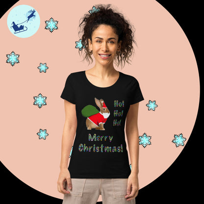 Ho! Ho! Ho! Merry Christmas! Women’s basic organic t-shirt