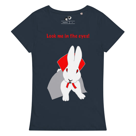 Look me in the eyes! Women’s basic organic t-shirt