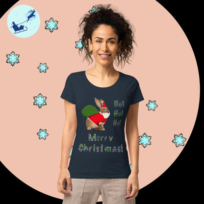 Ho! Ho! Ho! Merry Christmas! Women’s basic organic t-shirt