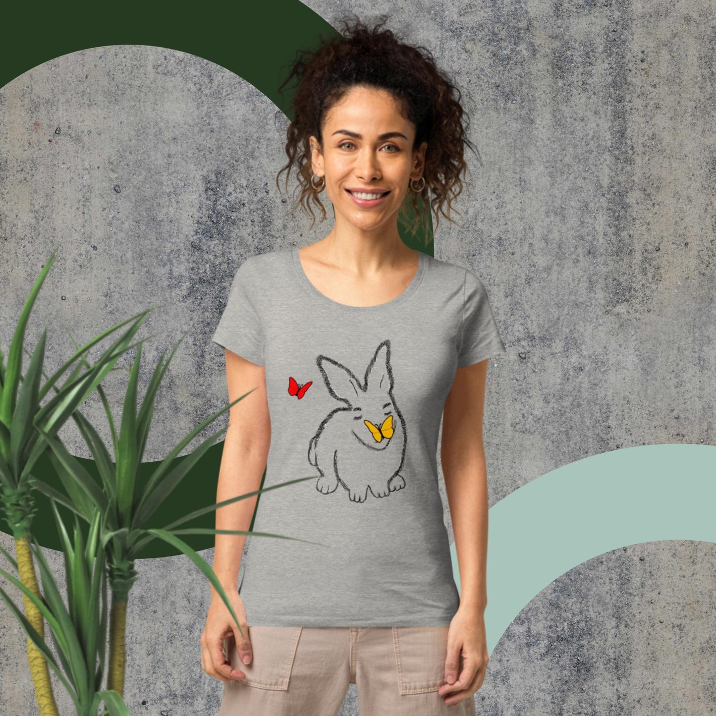 The life of a bunny! Organic cotton women T-shirt