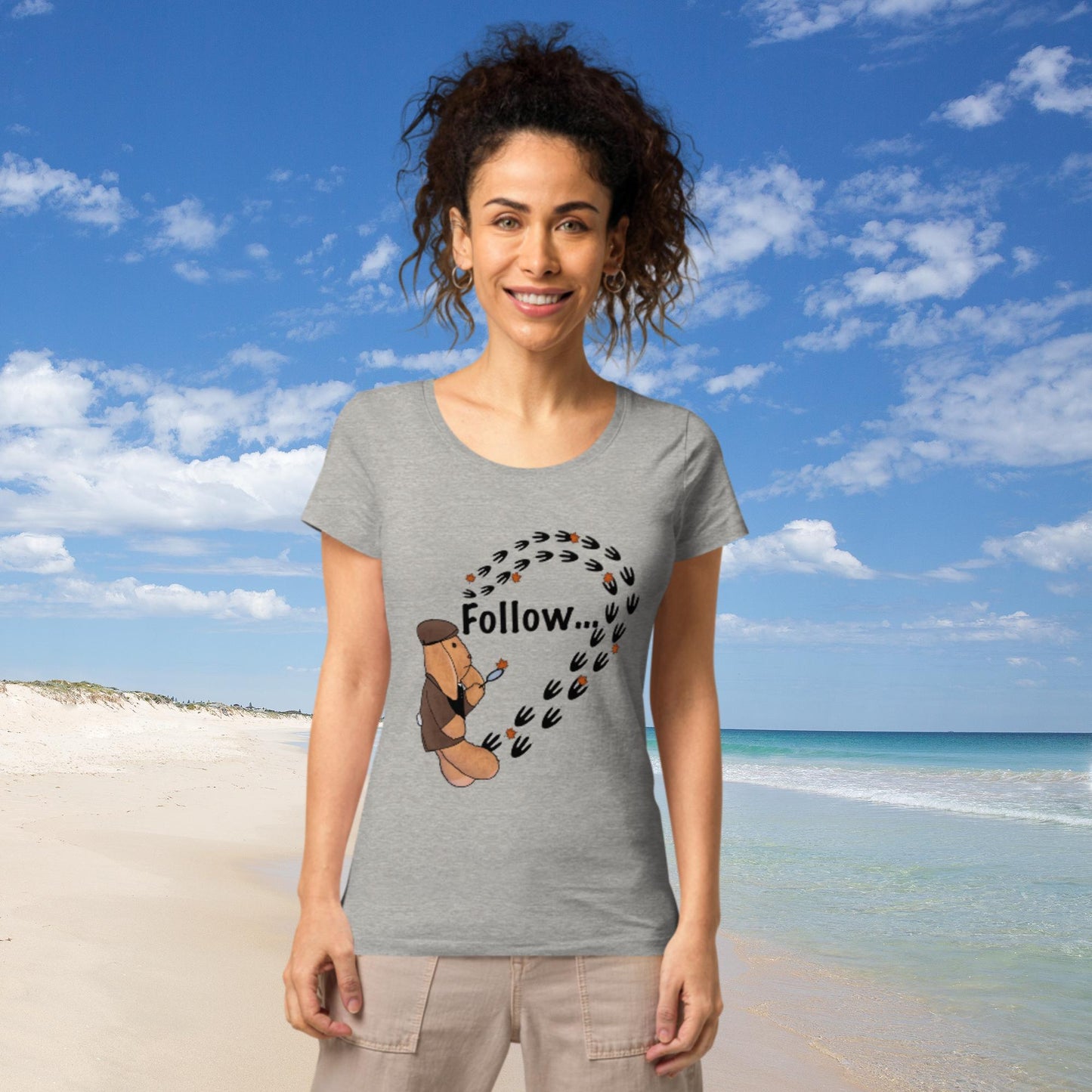 Follow ... your own path! Women’s basic organic t-shirt