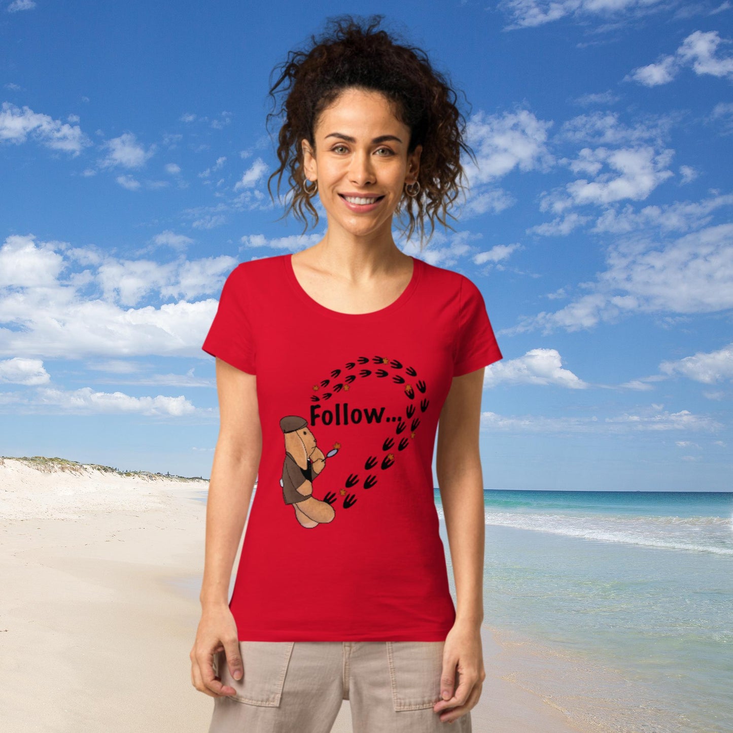 Follow ... your own path! Women’s basic organic t-shirt