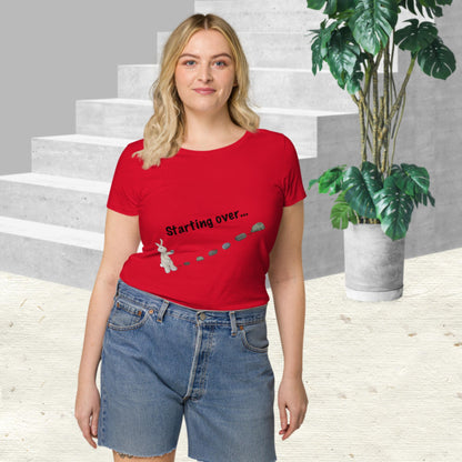 Starting over ... your shoulders! Women’s basic organic t-shirt