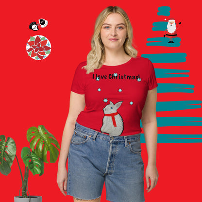 I love Christmas! Women’s basic organic t-shirt