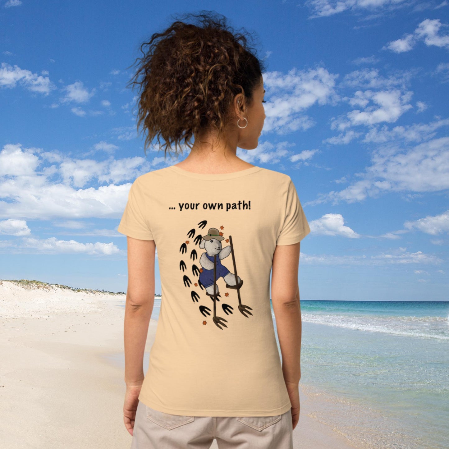 Follow ... your own path! Women’s basic organic t-shirt