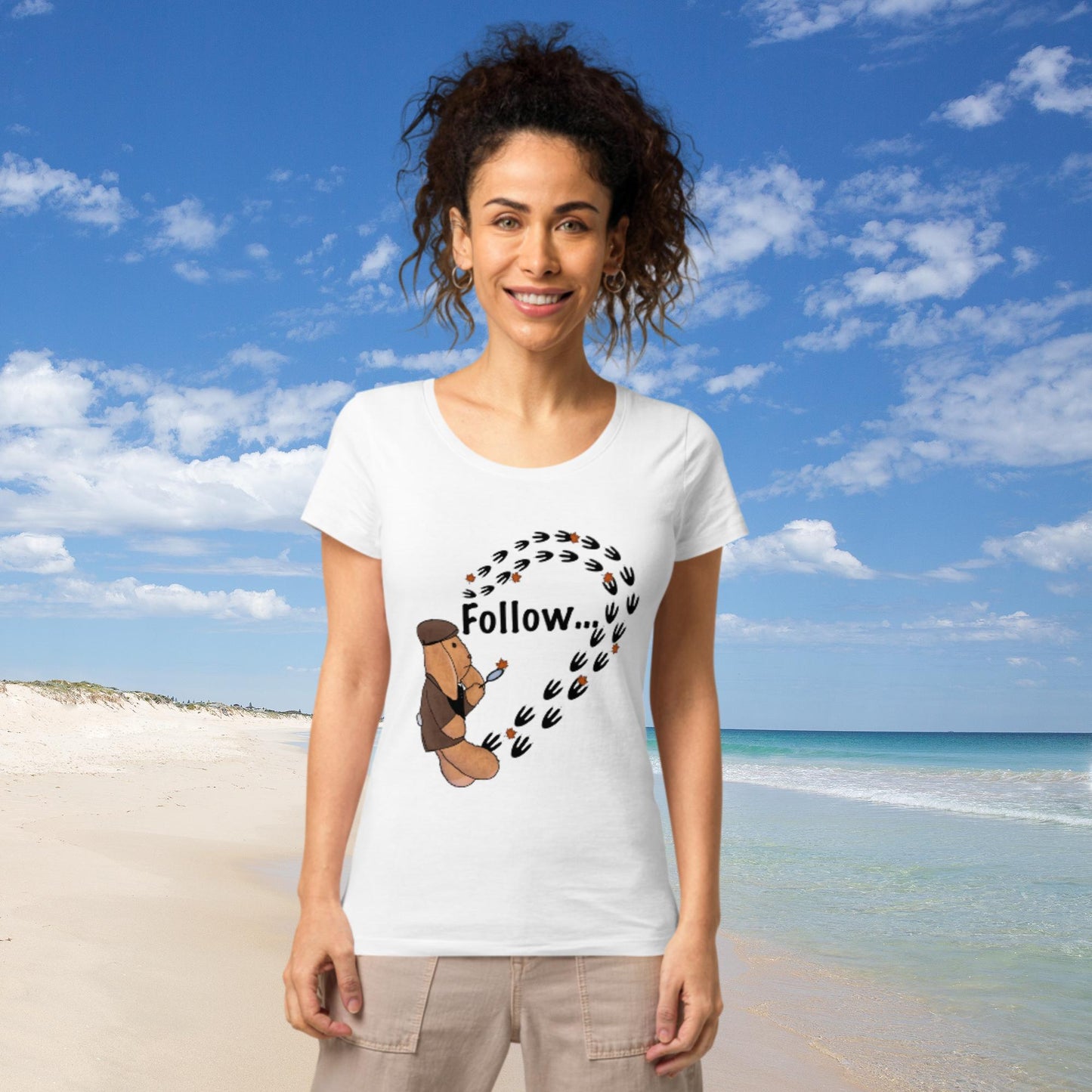 Follow ... your own path! Women’s basic organic t-shirt